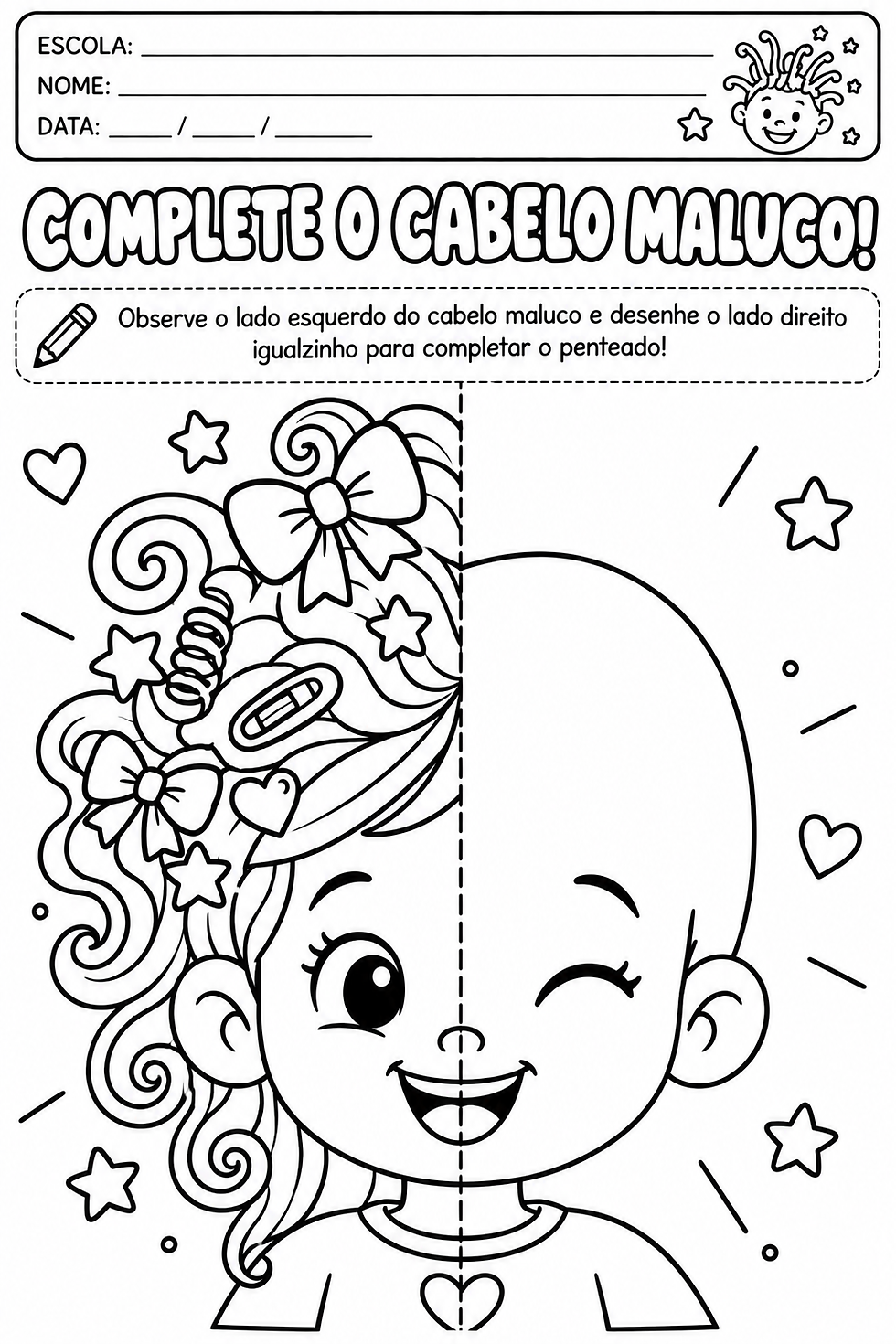 Atividade Cabelo Maluco