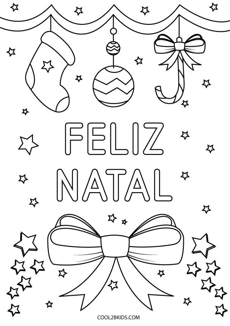 desenho de Natal para colorir