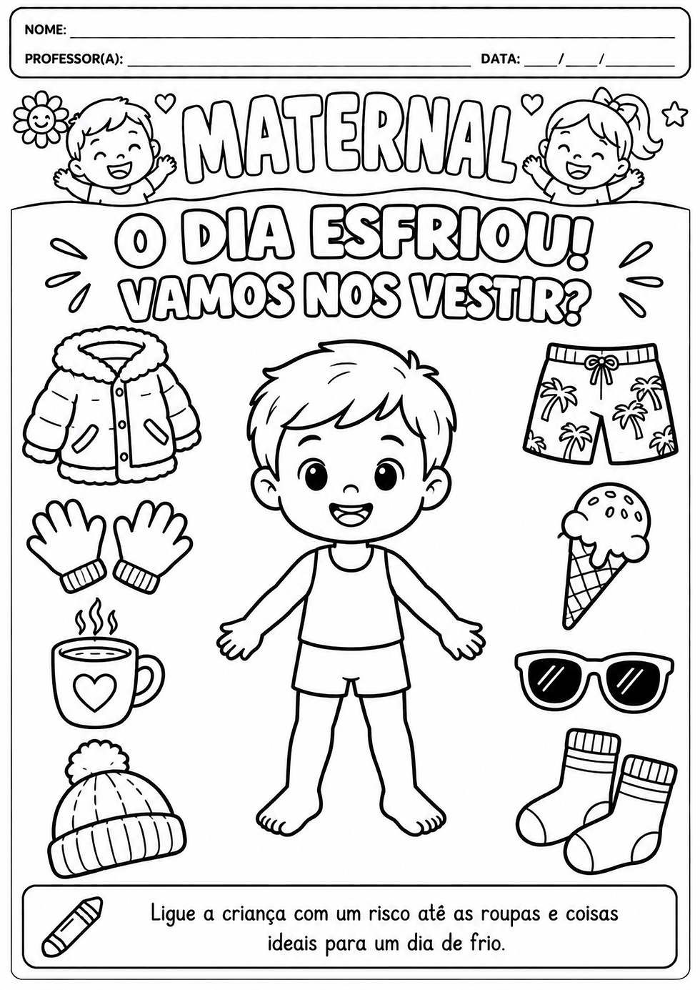 Atividade para Maternal para imprimir