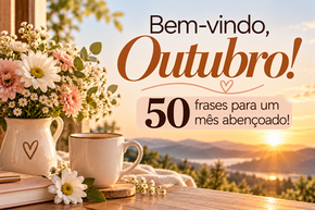 Bem-vindo, outubro! 50 frases para um mês abençoado em 2026