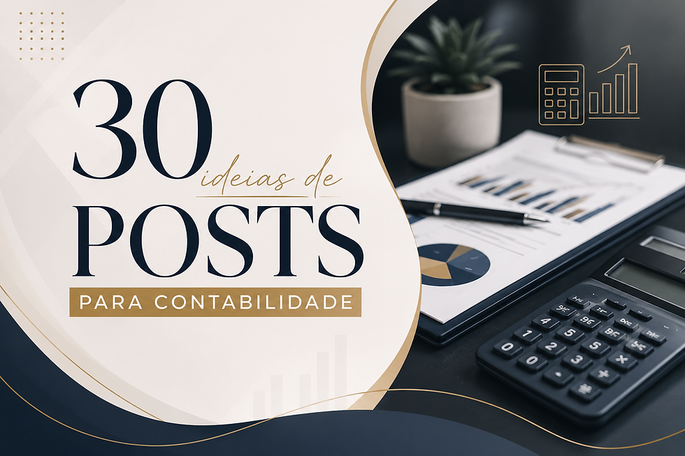 30 ideias de posts para Instagram de contabilidade