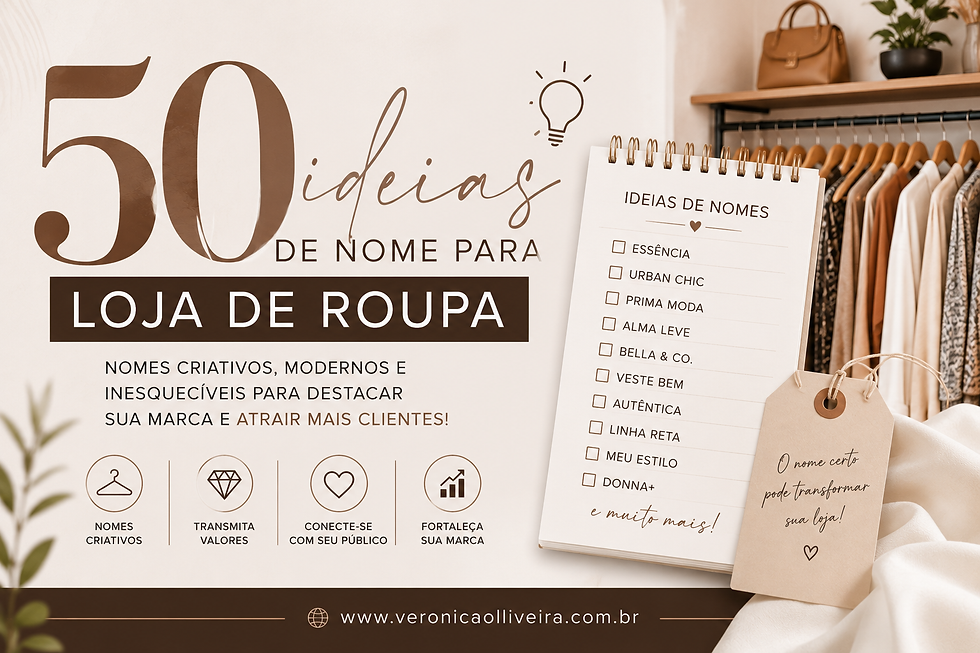 50 melhores ideias de nome para Loja de Roupa