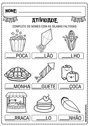 Atividades Festa Junina