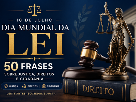 50 frases para o Dia Mundial da Lei: mensagens sobre justiça, direitos e cidadania