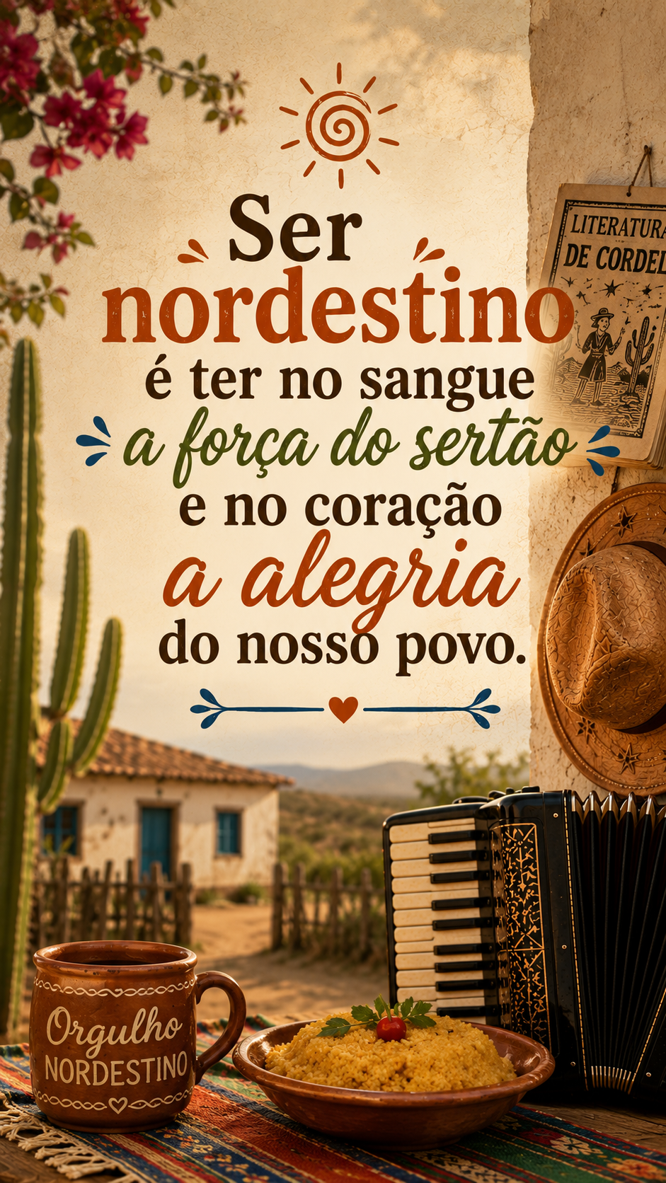 Frase sobre ser nordestino