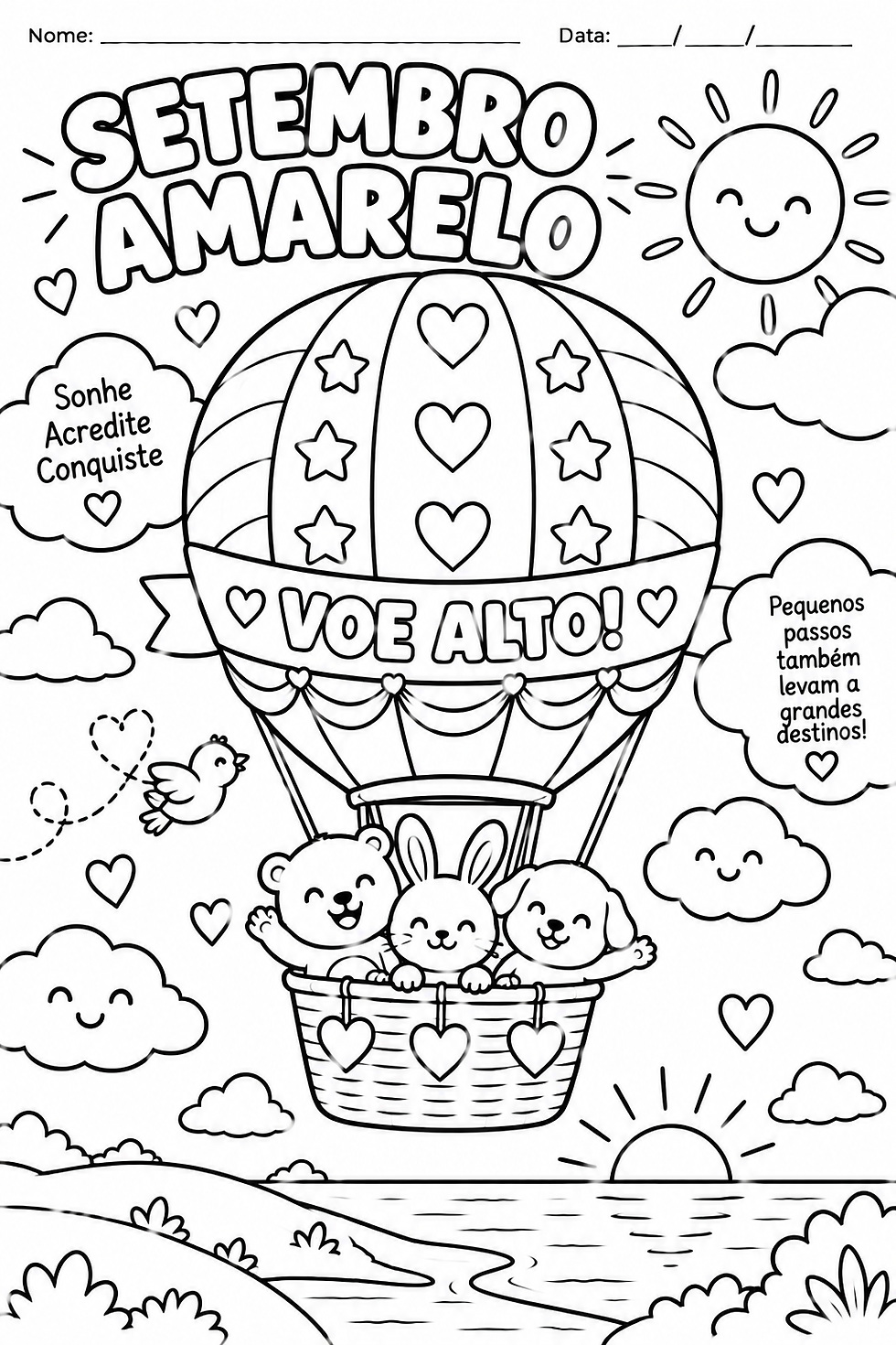 Desenho Setembro Amarelo