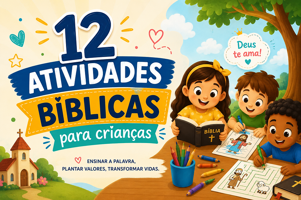 12 melhores atividades bíblicas para crianças [Imprima grátis]