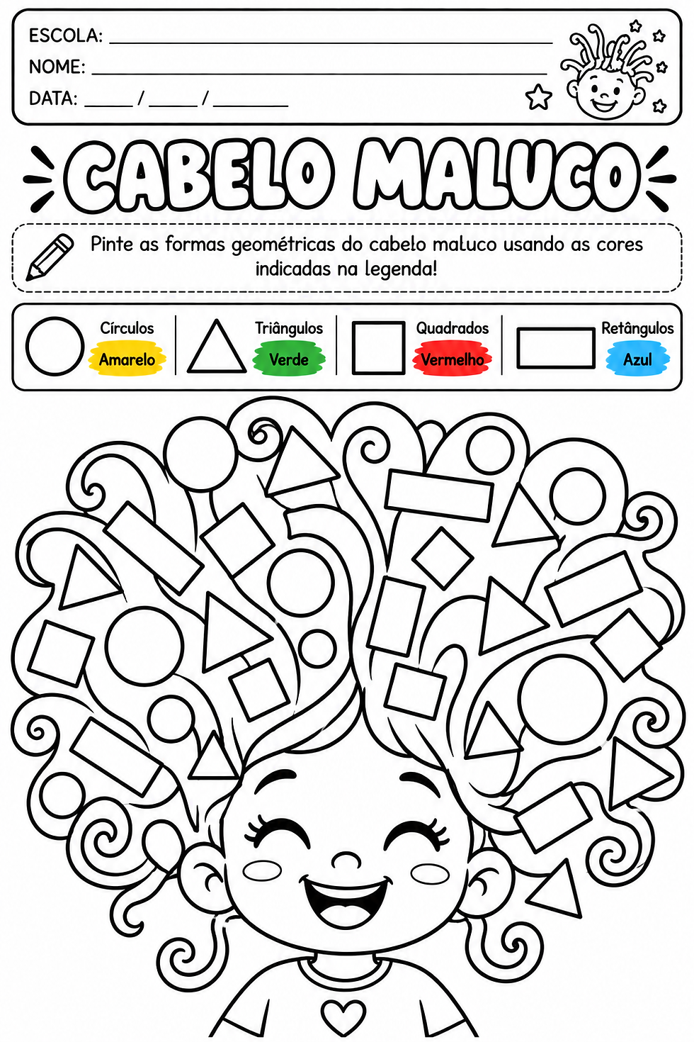Atividade Cabelo Maluco