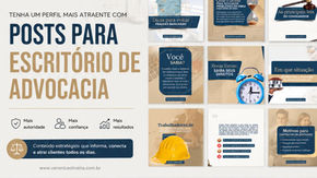 Atraia clientes: 150 posts para Escritório de Advocacia