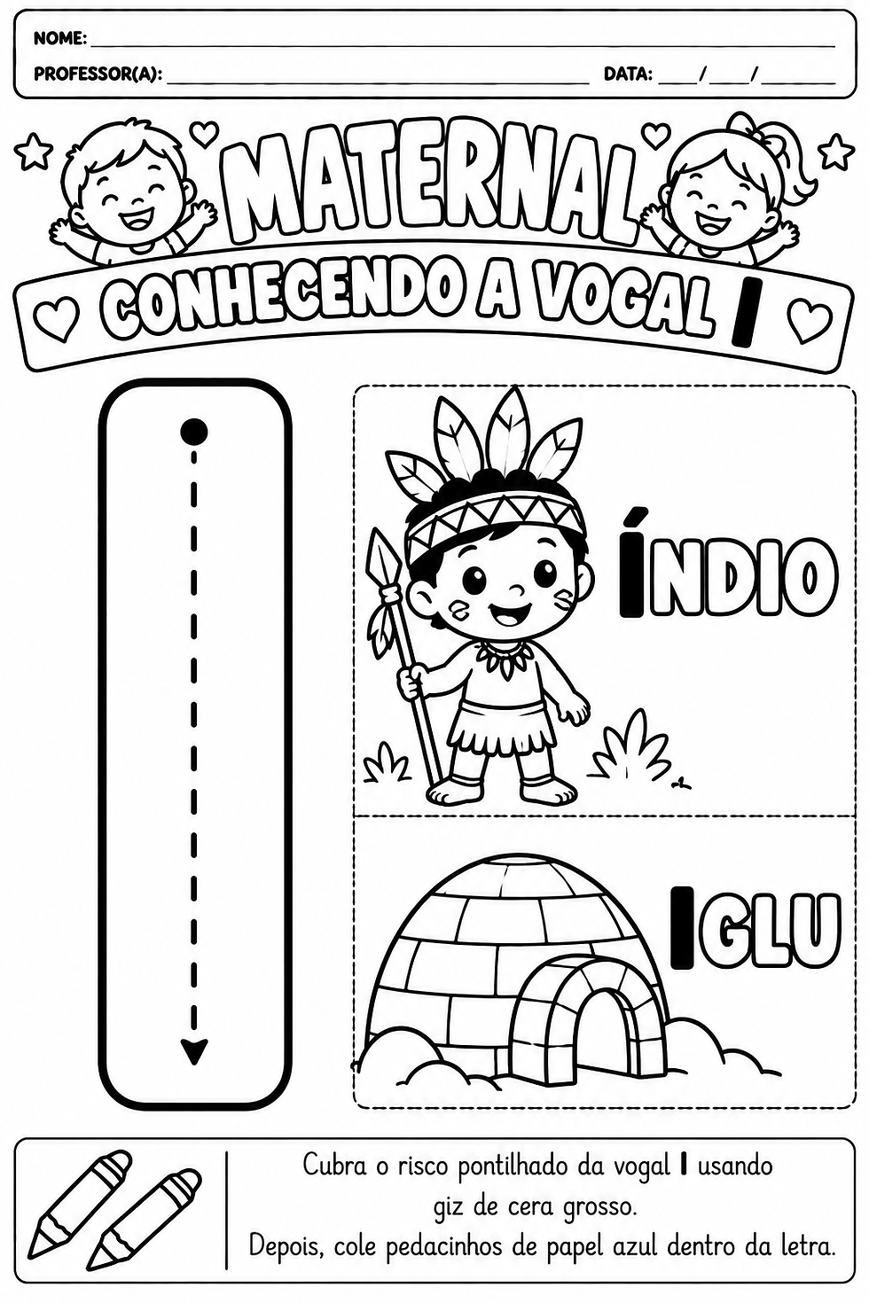 Atividade para Maternal para imprimir
