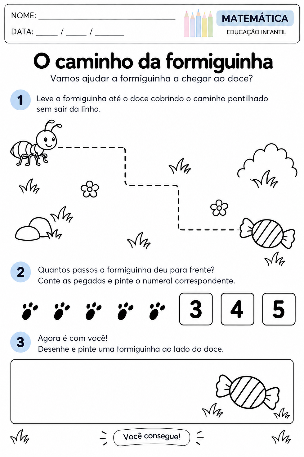 Atividades de Matemática para Educação Infantil