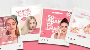 400 posts prontos para Salão de Beleza