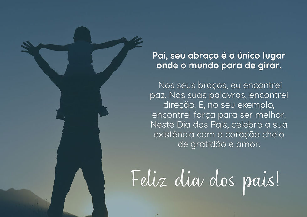 Cartão de Dia dos Pais para emocionar