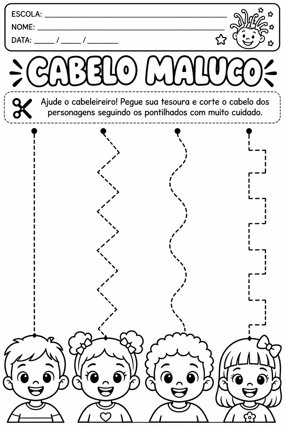 Atividade Cabelo Maluco