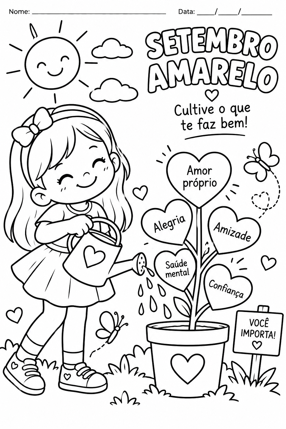 Desenho Setembro Amarelo