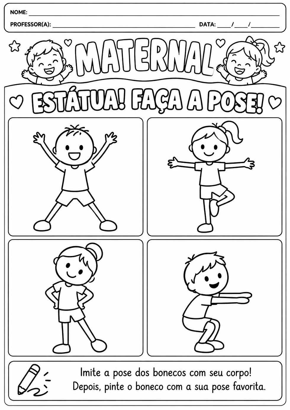 Atividade para Maternal para imprimir