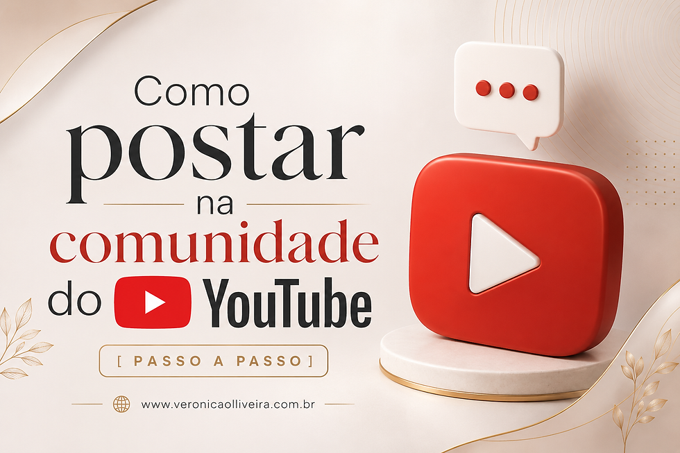 Como postar na comunidade do YouTube [Passo a Passo]