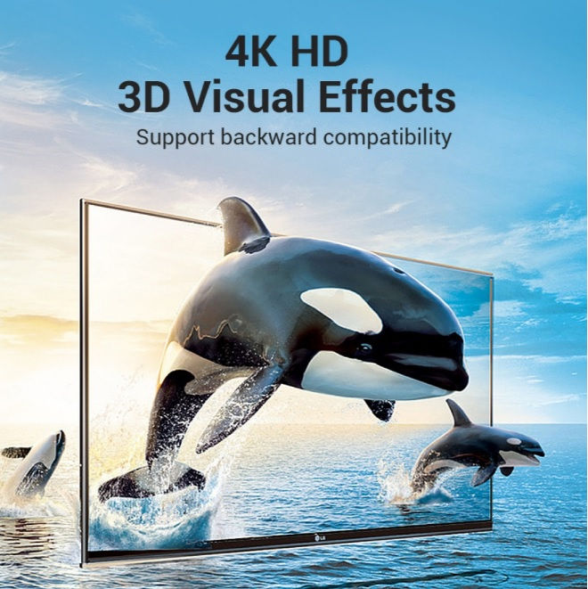 Miniatura: Adaptador HDMI macho a HDMI hembra 4K Vention AIMB0