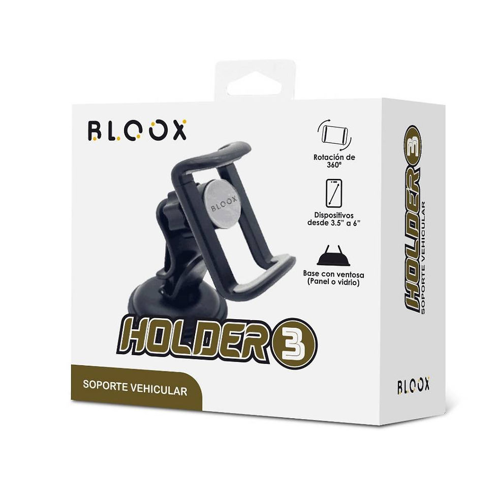 Miniatura: Soporte vehicular con ventosa Bloox Holder 3