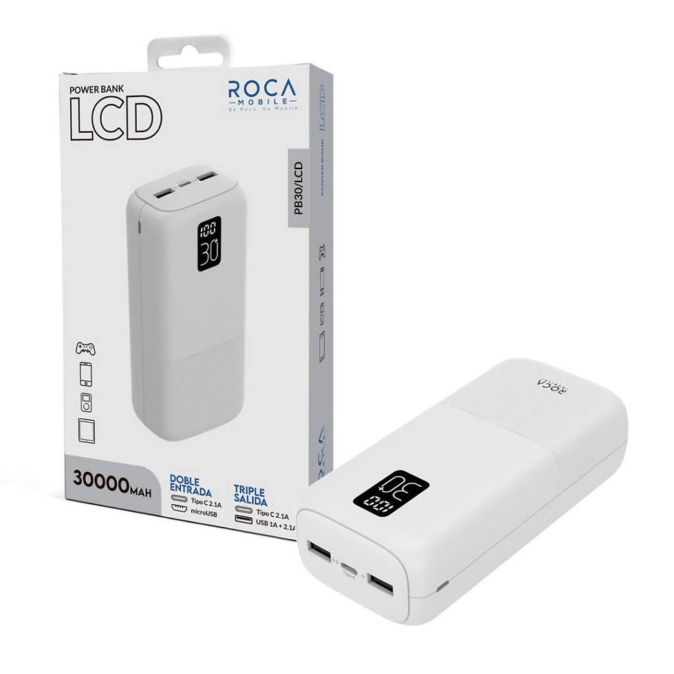 Miniatura: Power Bank Roca 30000mAh PB30 con LCD