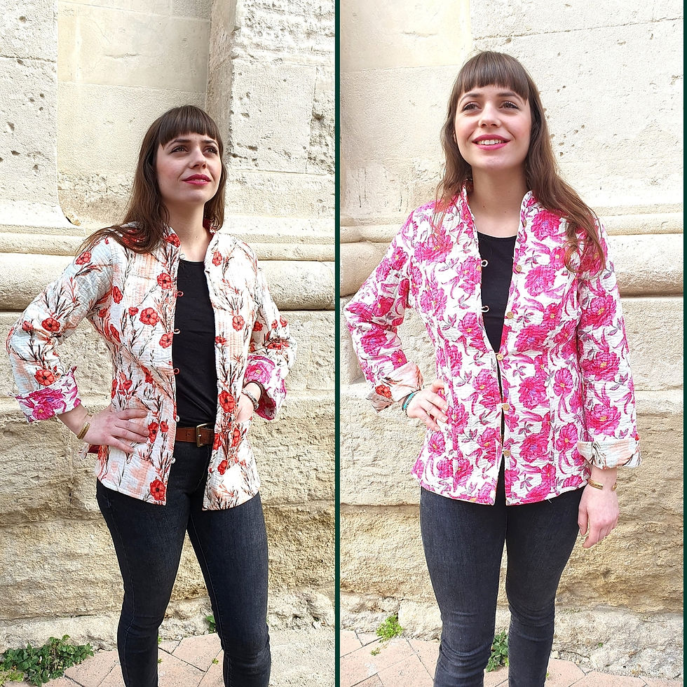 Veste Coton Réversible 25 euros Pièce (Pack de 4 tailles)