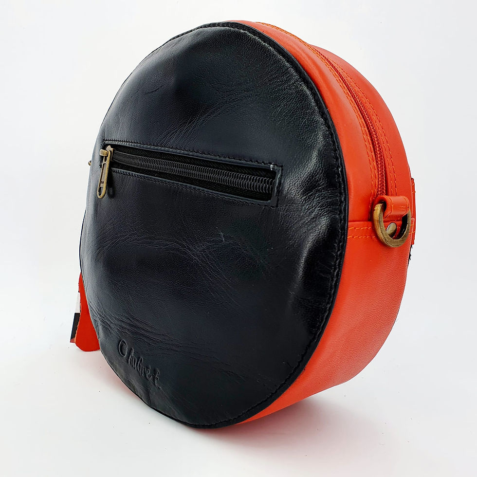 Miniature : Pleine Lune Orange Petits Pois NoirsBlancs