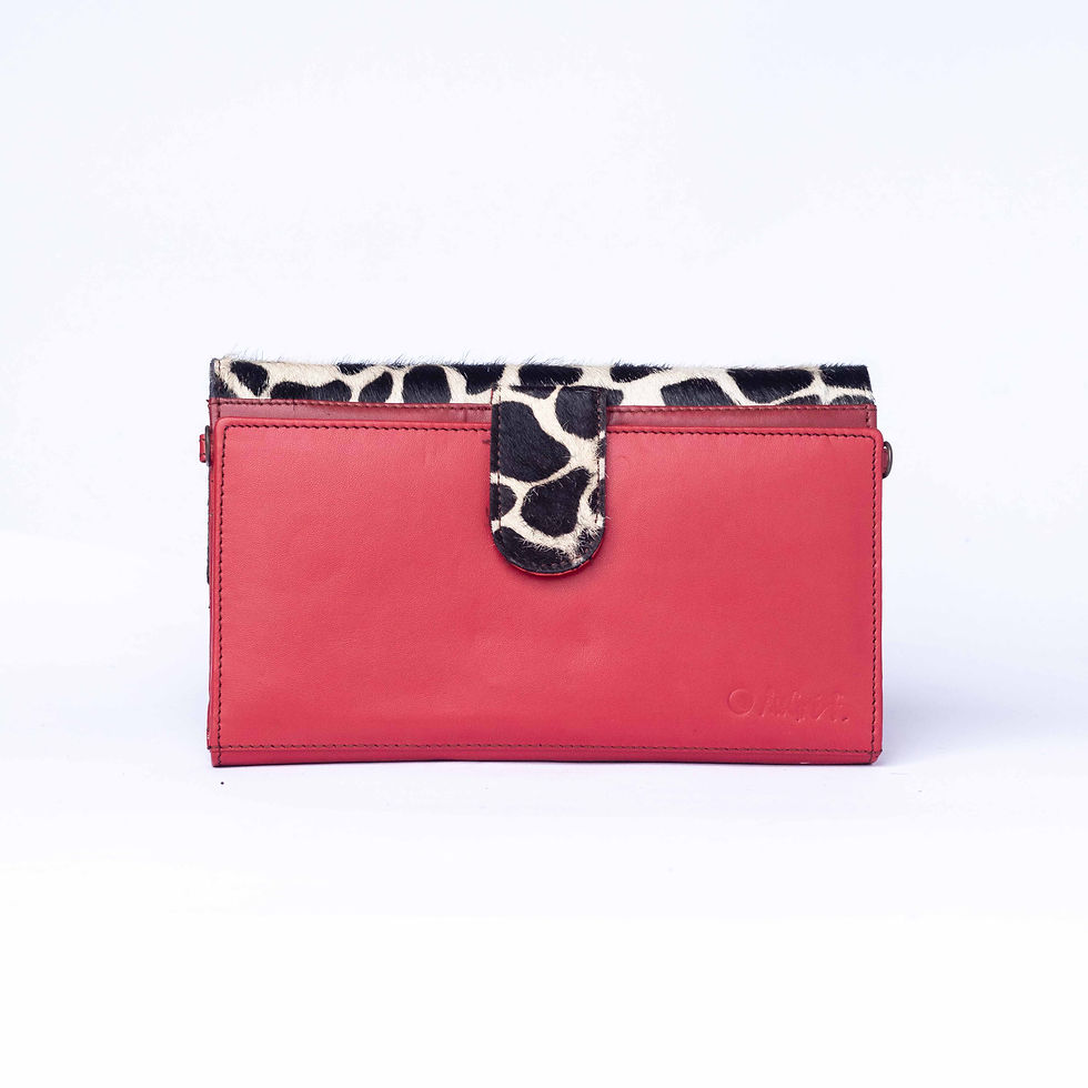Miniatura: Compagnon Rouge Girafe (cuir couleurs intérieur multiples