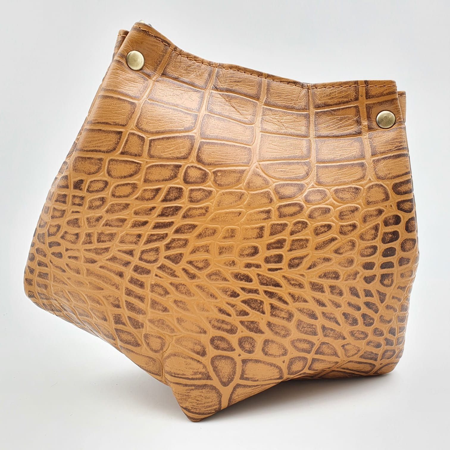 Mini Barock Total Look Croco Camel