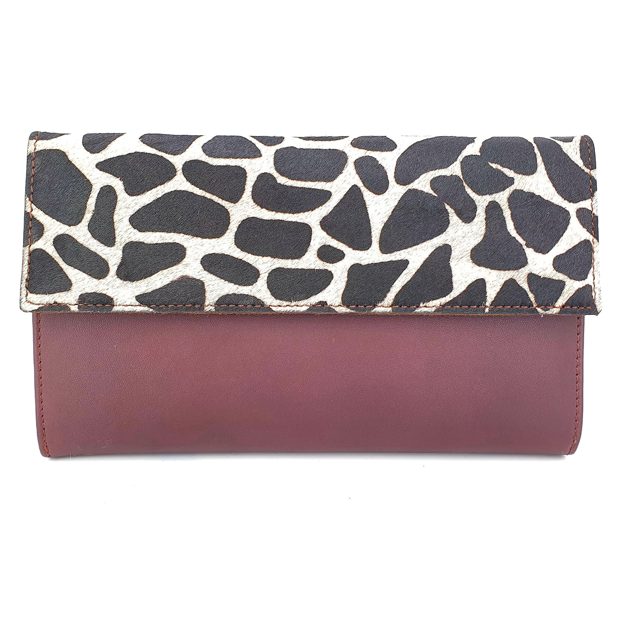 Compagnon Aubergine Girafe (cuir couleurs intérieur multiples)