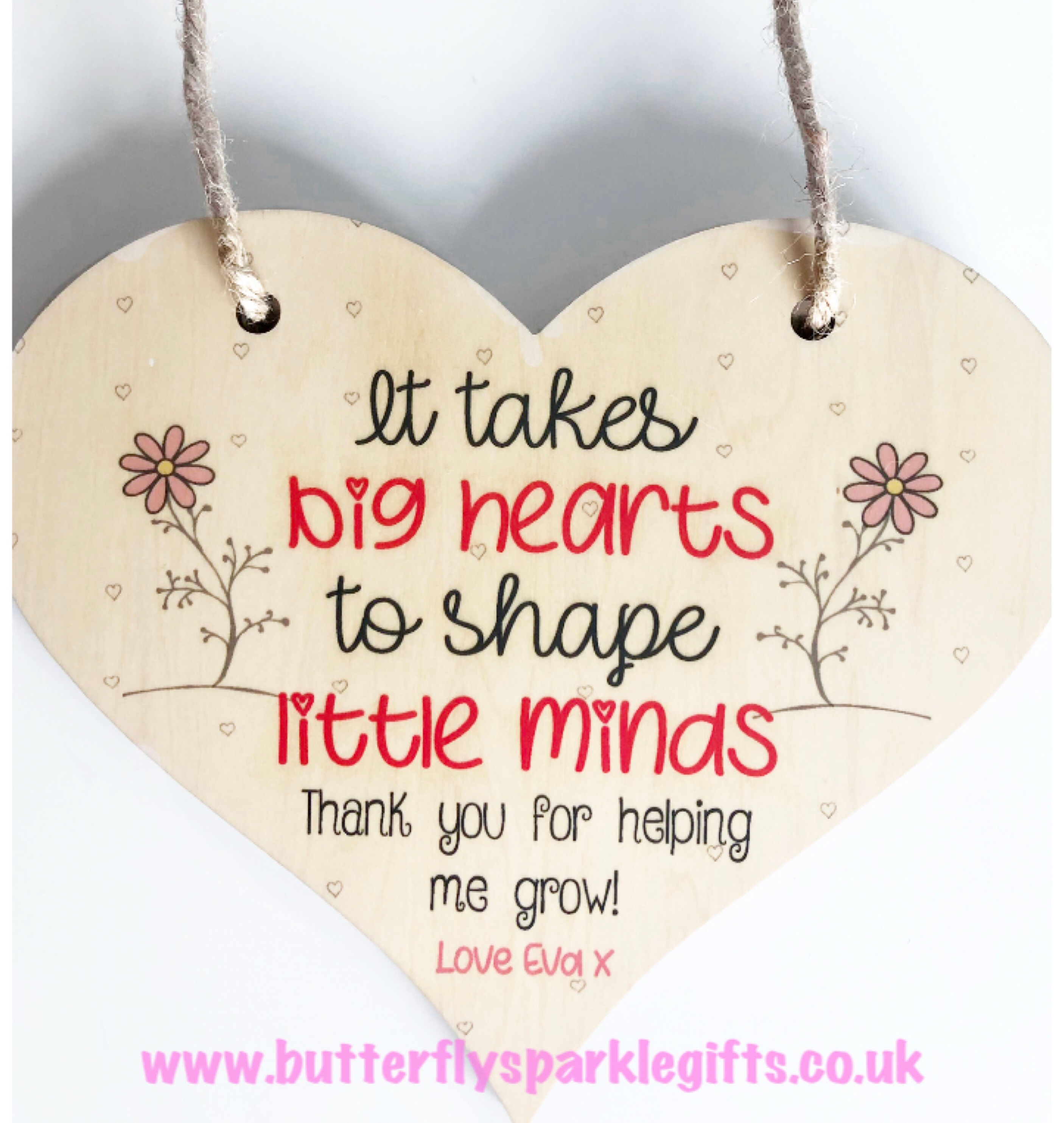 Teacher Hanging Heart Plaque