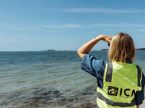 ICM coastal engineers looking at islands across the ocean