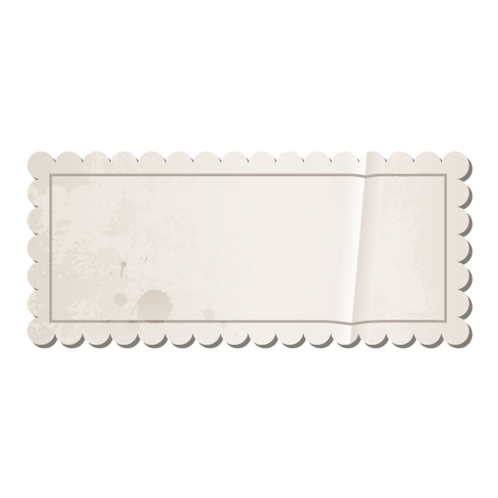Vintage Blank Briefmarke