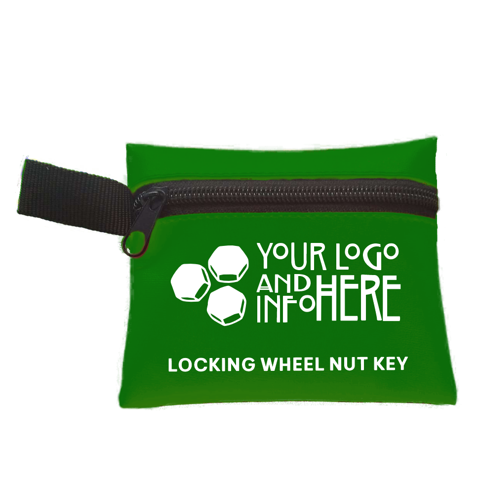 Thumbnail: Deluxe Vinyl Wheel Key Bag (1000 - 1999 units)