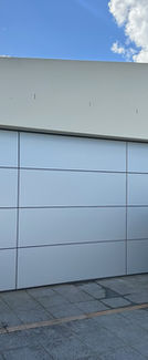 Alpolic Garage Door in Silver