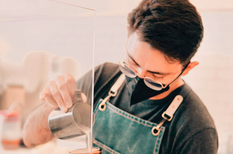 Specialty coffee latte art