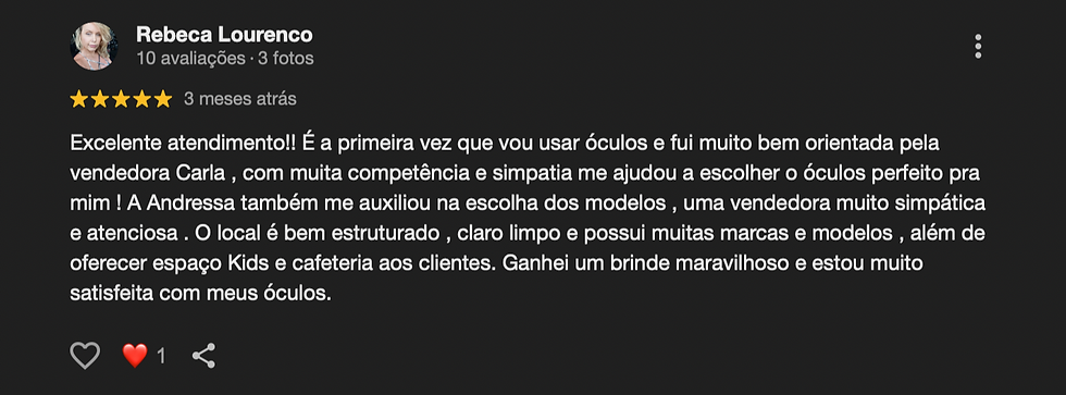 A melhor ótica da região!
