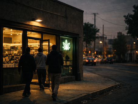 Licensed cannabis dispensary with steady customer traffic reflecting record cannabis sales growth nationwide.