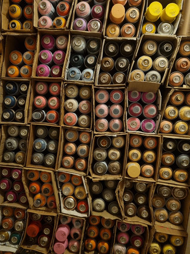 graffiti spray cans, Cockney Green, Graffiti workshop, London