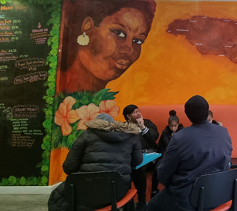 Restaurant Mural, Cockney Green Artists, London, Mural Artist.