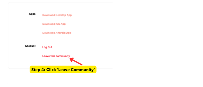 Instructions on how to cancel membership step 3