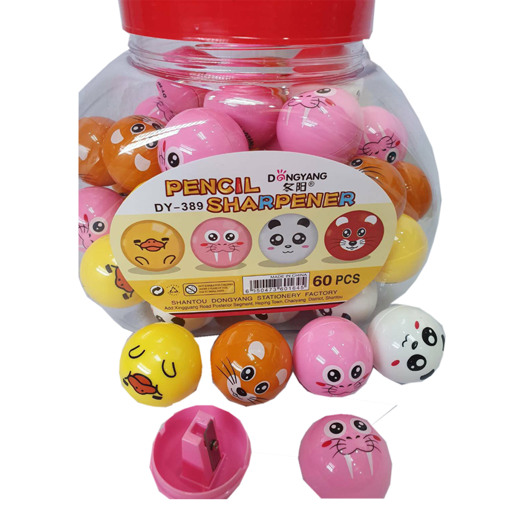 กบเหลาดินสอ1 รู รูปสัตว์ทรงกลม DY-389