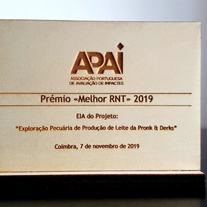 ECOSATIVA distinguida com Prémio «Melhor RNT» 2019