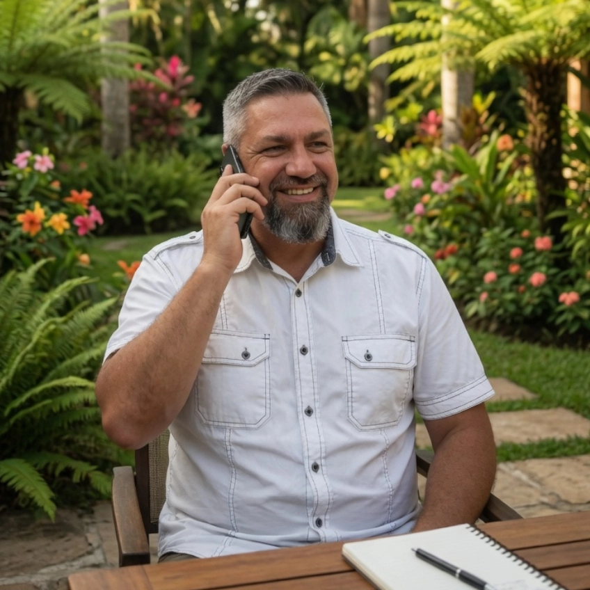 Sören Dick beim Kundengespräch am Telefon