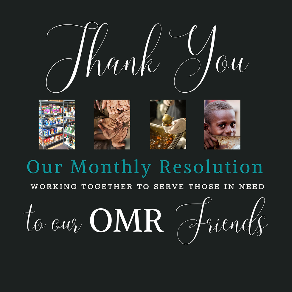 Thank Your Our Monthly Resolution 