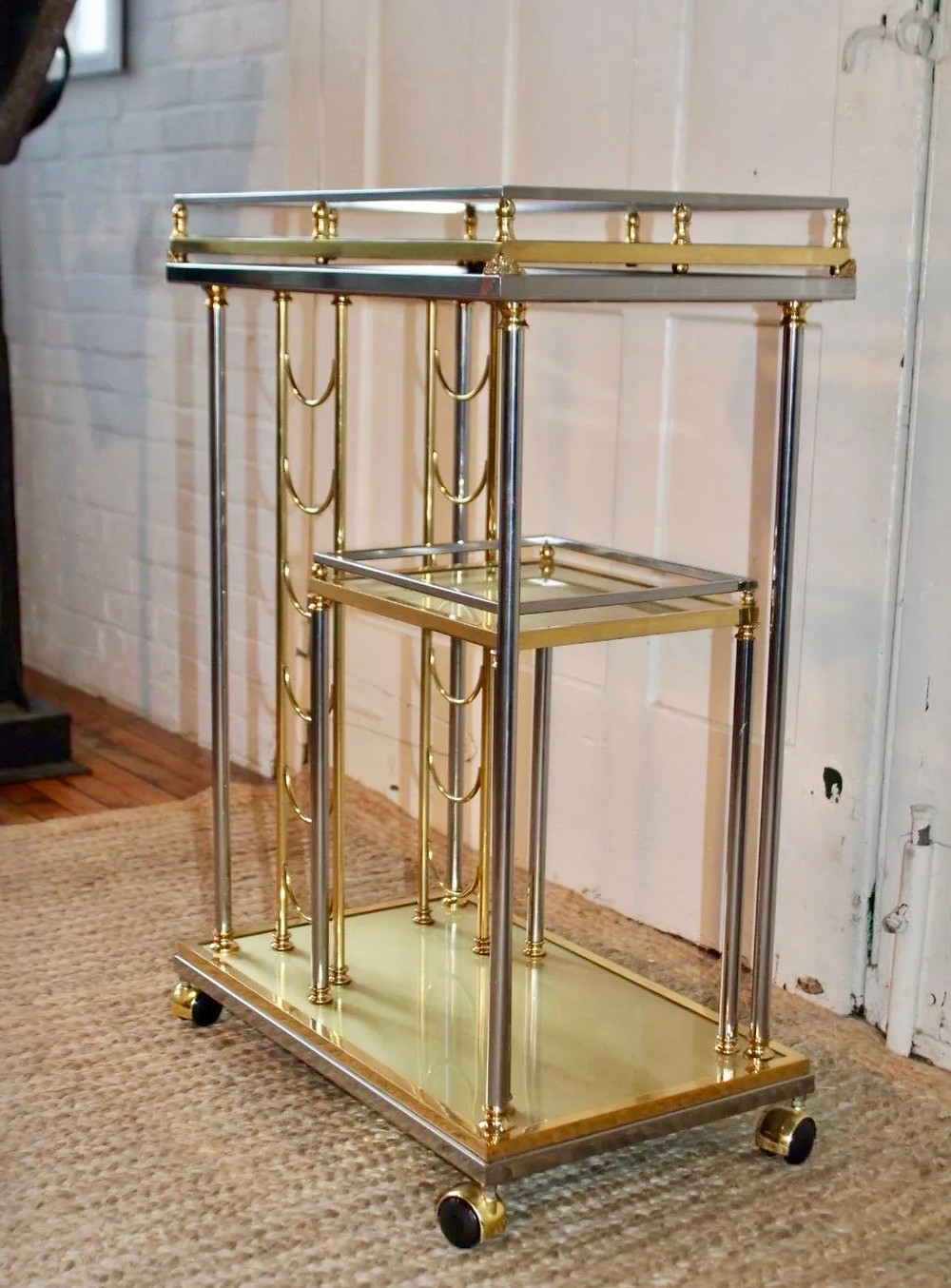 vintage bar cart