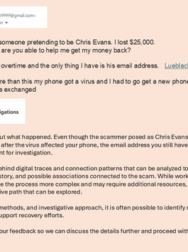 CIPHER INVESTIGATIONS - SCAMMER RECOVERY DUDES