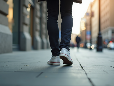 Foot pain experienced while walking on Calgary streets