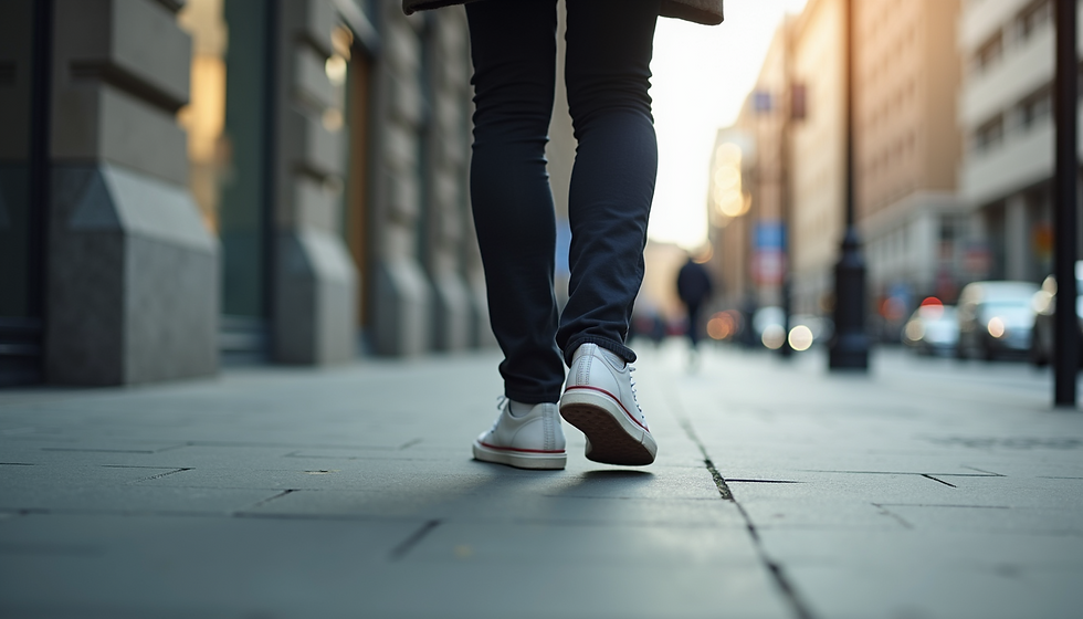 Foot pain experienced while walking on Calgary streets