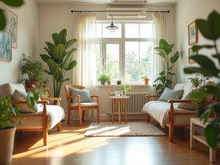 waiting room with plants