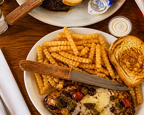 Friday and Saturday night dinner spread near Creston, Iowa